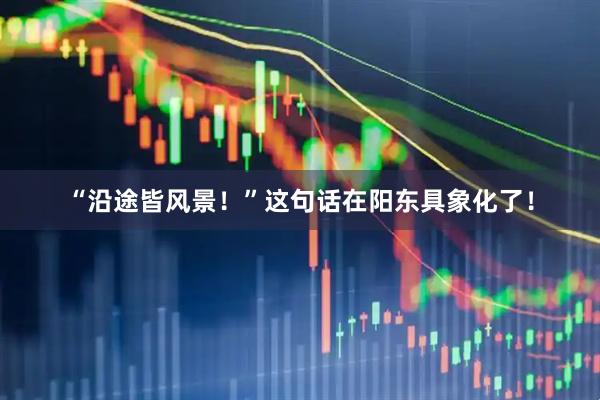 “沿途皆风景！”这句话在阳东具象化了！