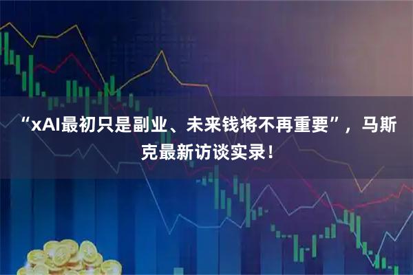 “xAI最初只是副业、未来钱将不再重要”，马斯克最新访谈实录！
